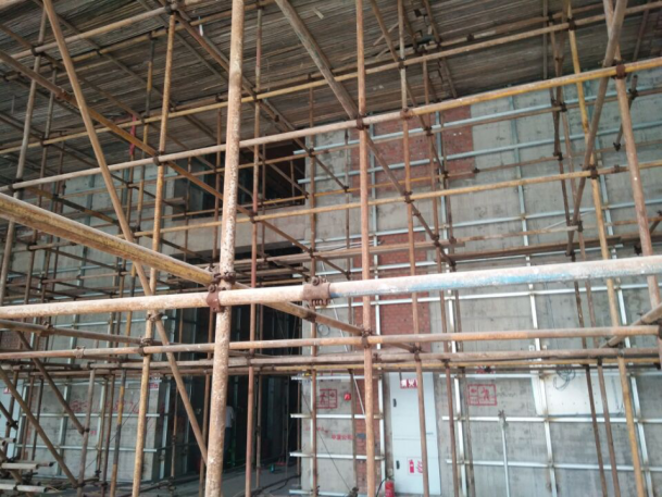 朗天通訊，室內裝修工程，墻面處理